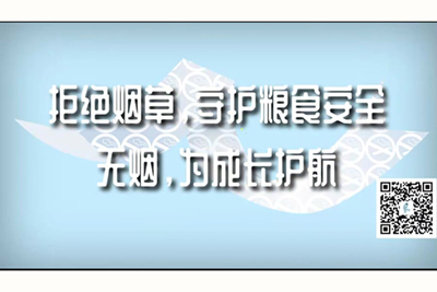 妹子被捅网站拒绝烟草，守护粮食安全